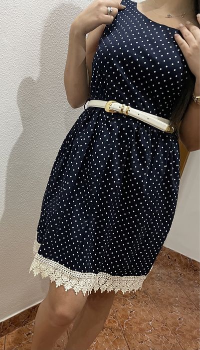 Rochie office cu buline