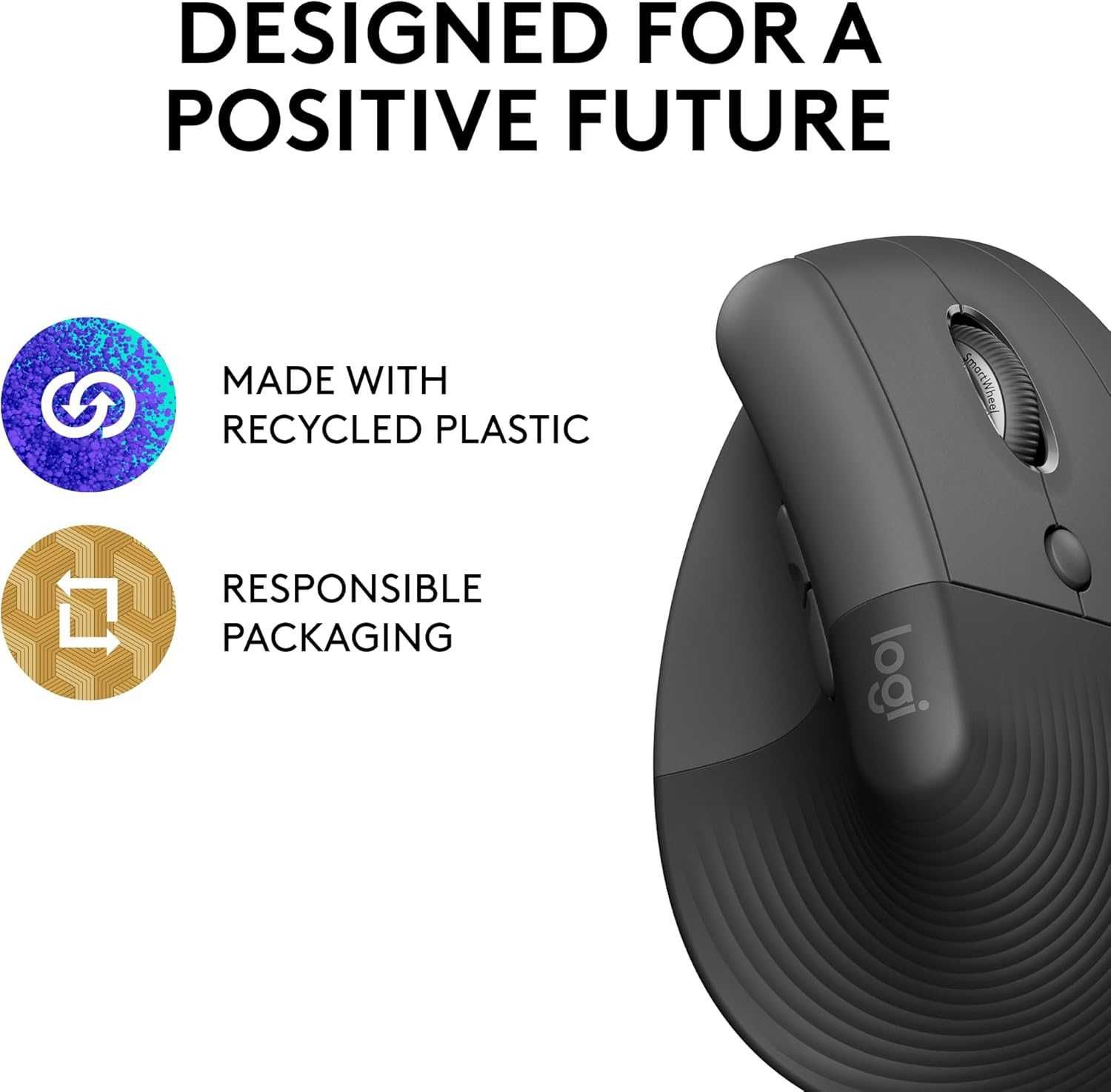 Logitech Lift безжична ергономична мишка