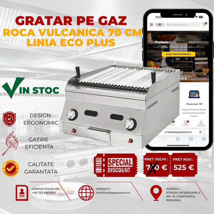 Gratar Cu Roca Vulcanica In Stoc