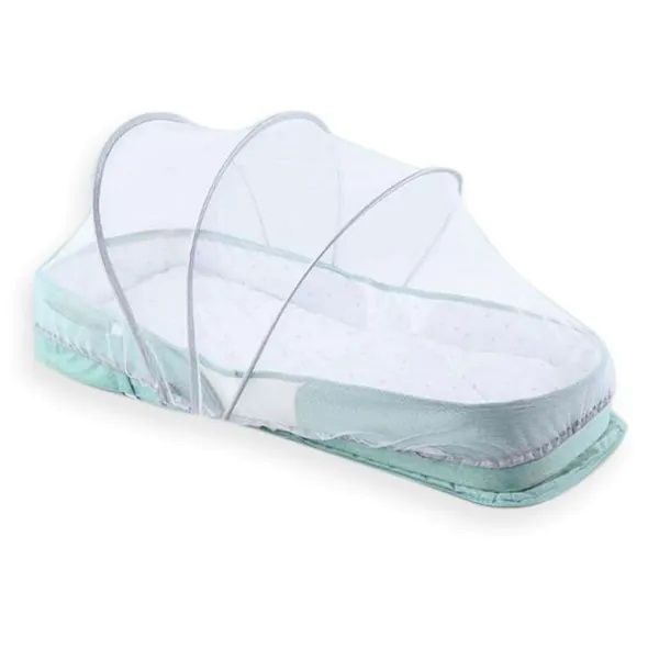 KIKKA BOO Преносимо бебешко легло - раница 2в1 BEAR MINT