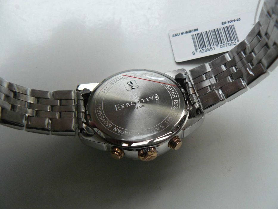Ceas Barbati EXECUTIVE CLUB STEEL EX-1001-25 Original Quartz Nou Cutie