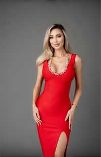 rochie bandage cu cristale