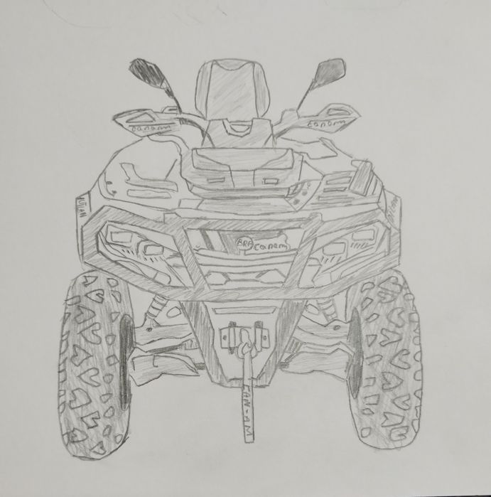 desene atv in creion