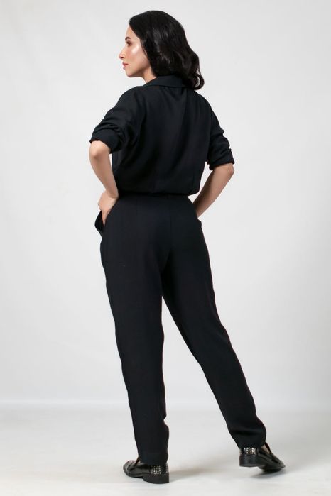 Дамски черен гащеризон