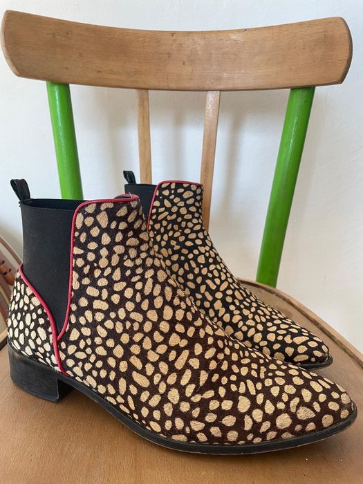 Женски боти от естествена кожа