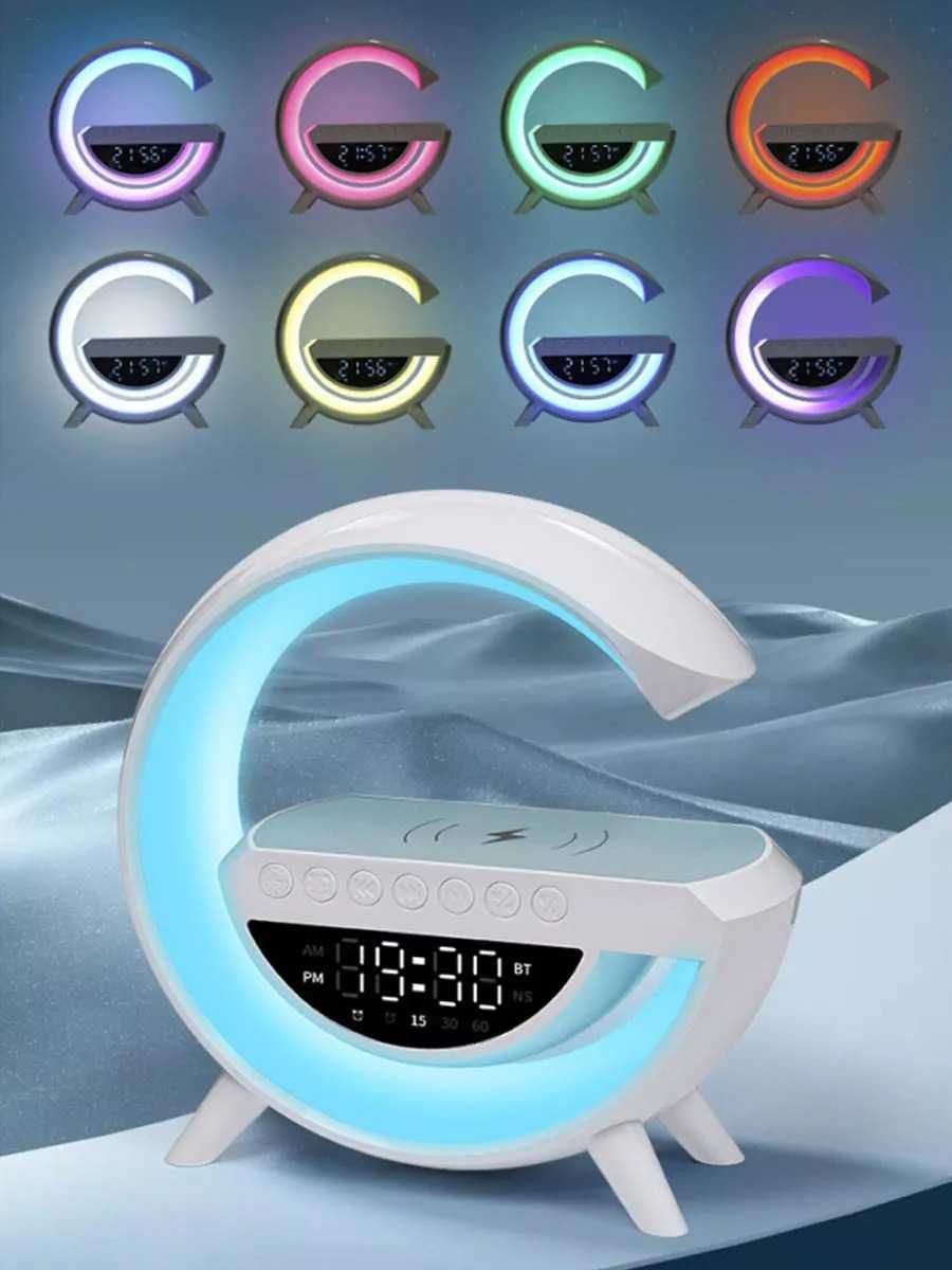 BT-3401 bluetooth часы-динамики с красочный RGB подсветкой