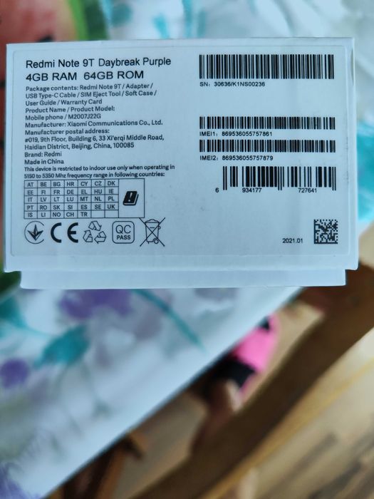 Telefon Xiaomi REDMI 9T 5 G Dual sim