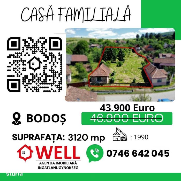 De vânzare casă familială în Bodoș