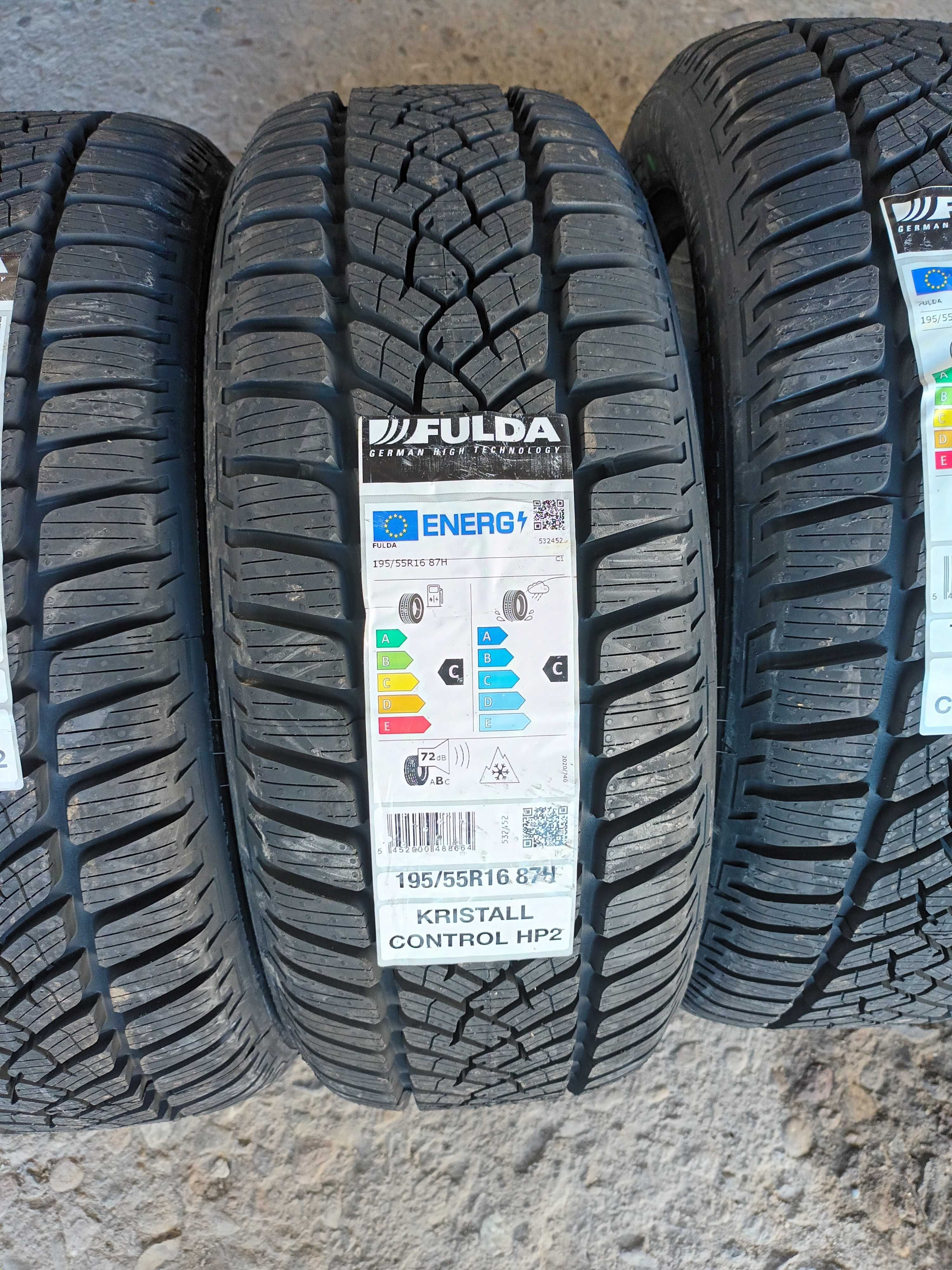 4 Нови зимни гуми 195/55 R16 Fulda Kristall Control HP2 87H M+S