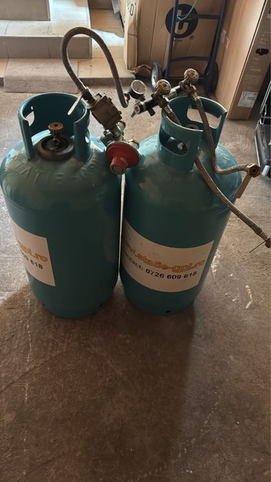 Kit complet cu 2 buteli 50 litri pt conectarea la centrala