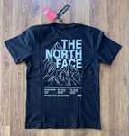 Мъжка,памучна,черна тениска The North Face с щампа на гърба и бродерия