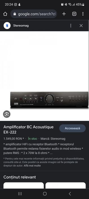 Boxe Cambridge Audio SX-80+Statie Boston Acoustic  EX 222