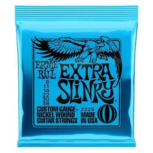 Set corzi chitara electrica Ernie Ball 2225 Extra Slinky 008 – 038