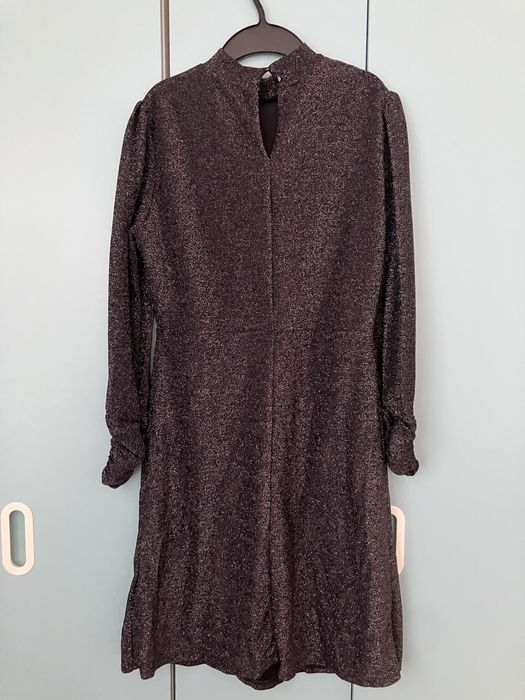 Официална черна рокля с ламе Orsay