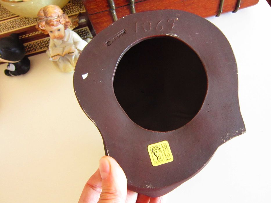 cadou rar Față de Copil handmade ceramica Achatit original Germania'70