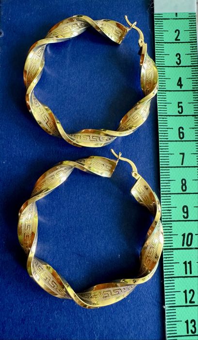 Златни обеци халки