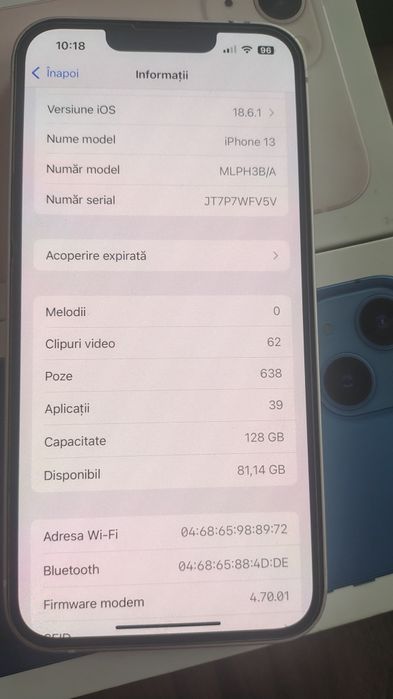 Vând-Schimb iPhone 13 nwk