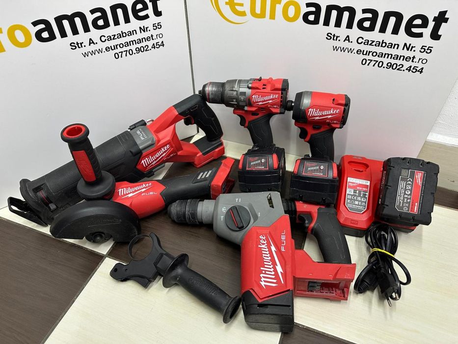 Set scule gaurire, insurubare si taiere Milwaukee M18 -I-