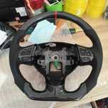 Volan Mitsubishi Lancer din fibră de carbon și piele (Aftermarket)