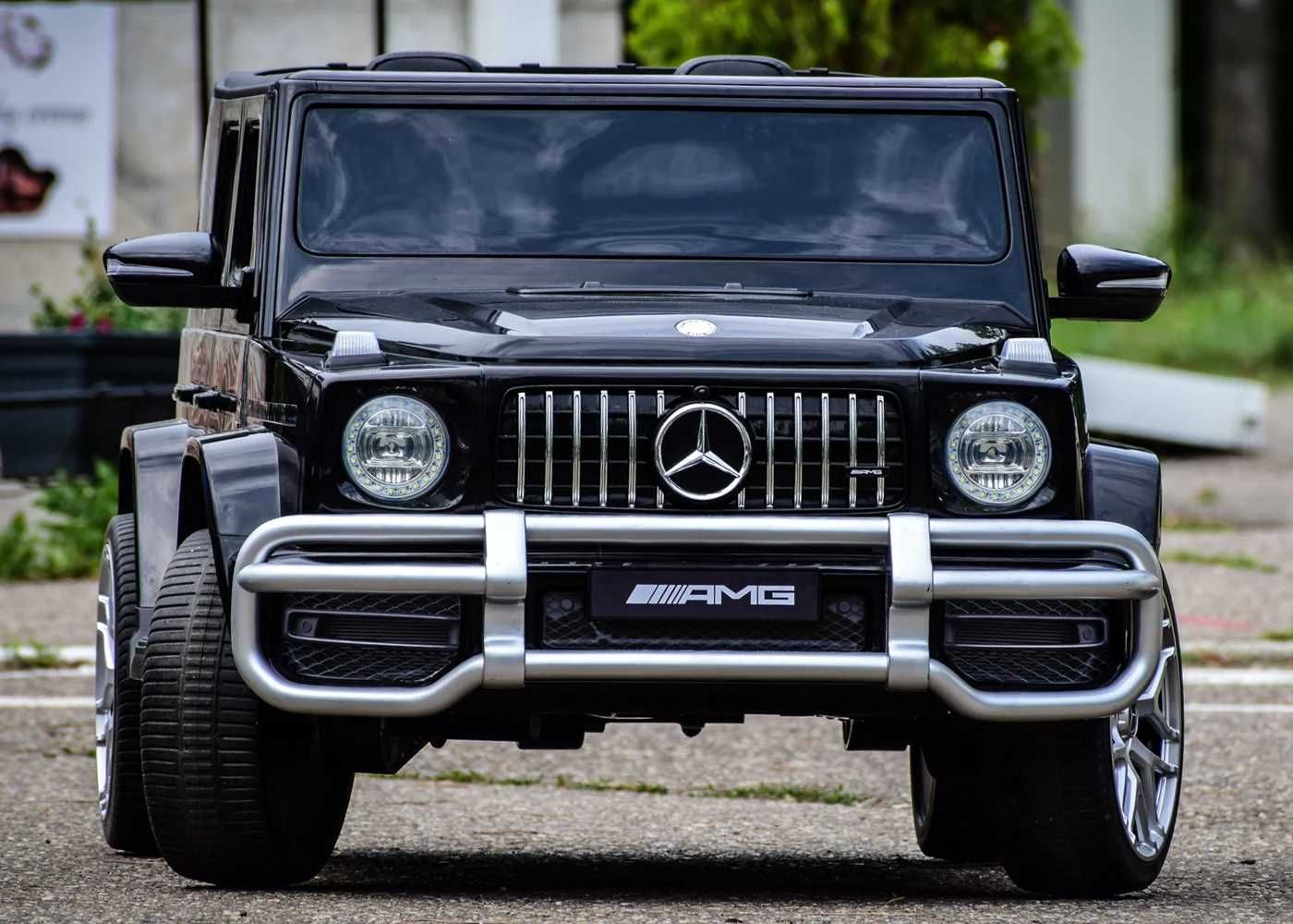 Masinuta electrica copii 2-8 ani Mercedes G63 XXL 2 locuri 4x4Negru