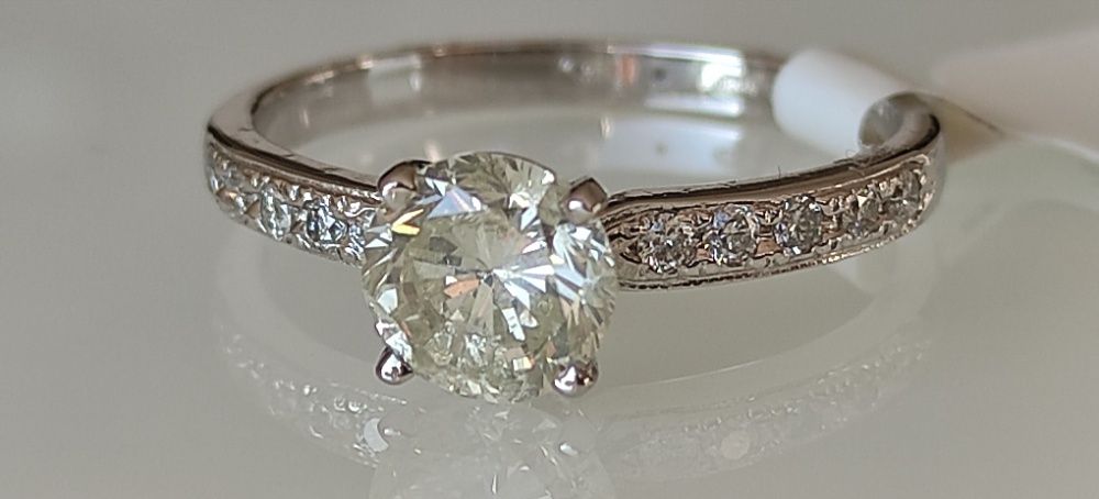 Inel logodna 14k cu diamante 1.40ct