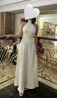 Белое вечернее платье LICHI