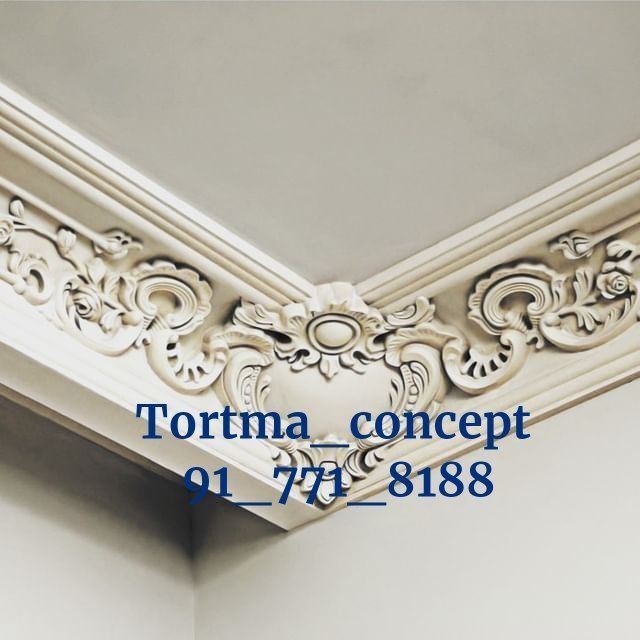 Lepka gips tortma ramka dekor 3d kalonna karniz