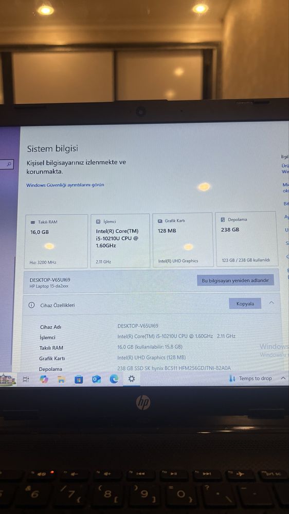 Noutbok hp intel core i5