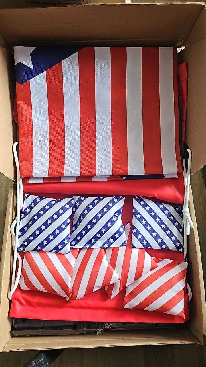 NZQXJXZ Комплект семейна игра Cornhole игра за хвърляне на торбички