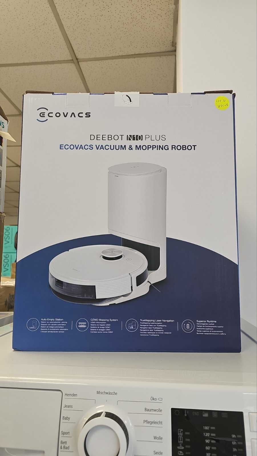 Прахосмукачка робот със станция за мокро-сухо ECOVACS DEEBOT N10 Plus,
