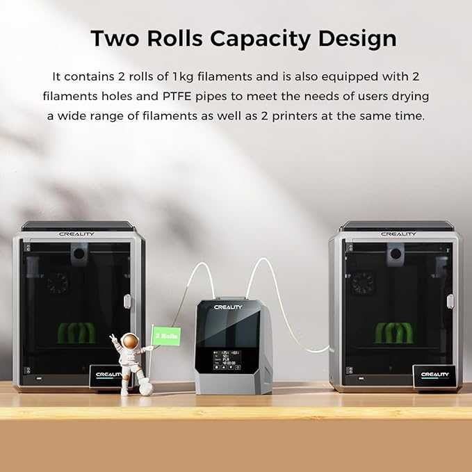 Filament oficial Creality Space PI 2025  uscator 2 role imprimanta  3D