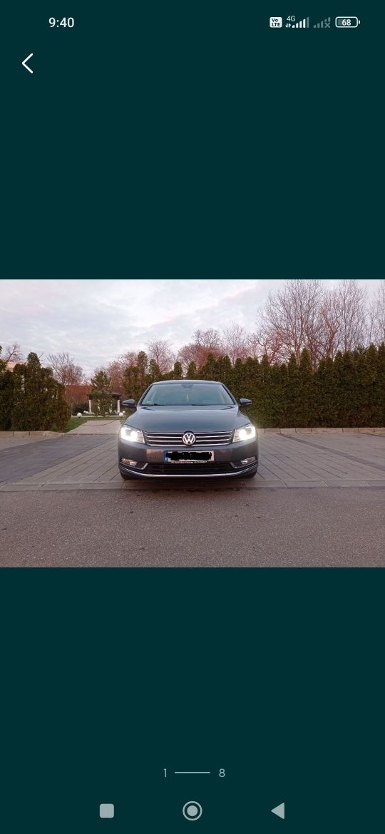 Volkswagen Passat 2.0/140 cp E6 AD Bleu