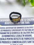 Inele handmade cu biluțe tubulare aur 14 k,se realizează pe mărimi