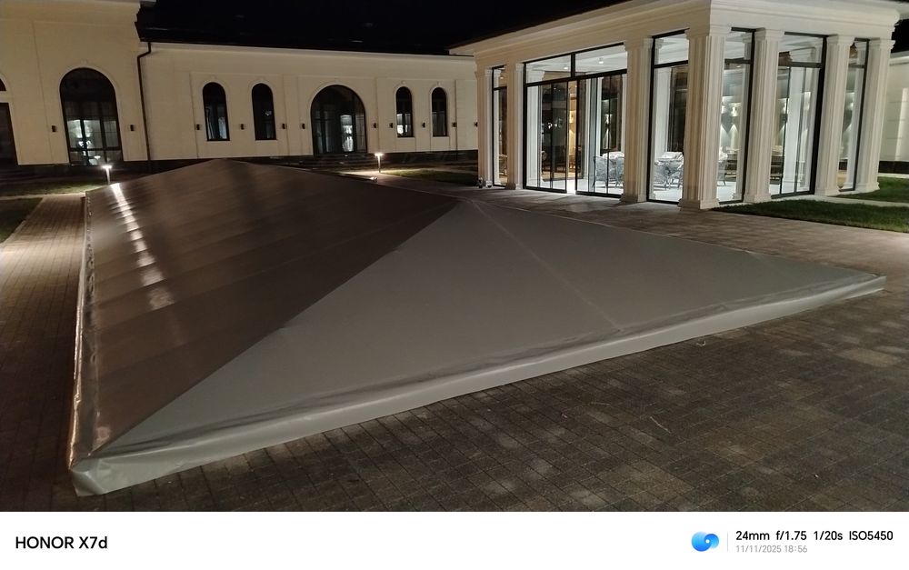 Баннер банер бассейн басен салафан капсула установка