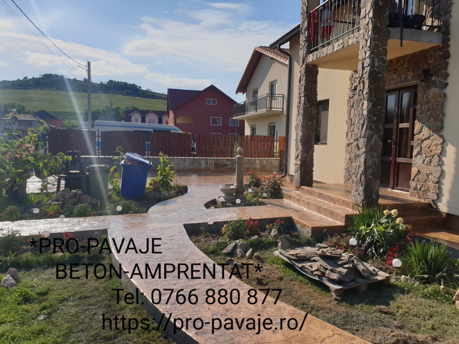 Pavaje din beton amprentat in Drăgășani, Vâlcea, Dolj, Olt, Argeș, Sib