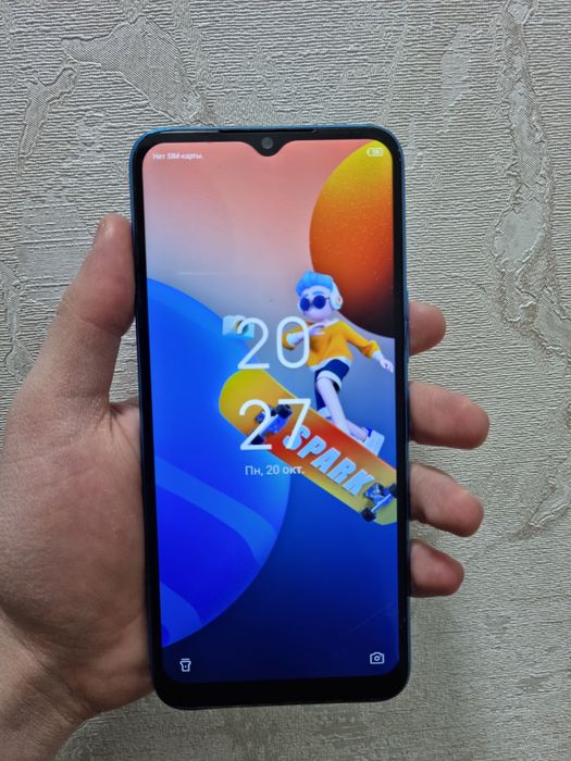Продаю Tecno Spark 9, память 4+3/64, версия андроида 12, 5.000mah
