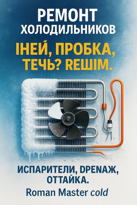 Ремонт холодильников  Исправлю за один визит