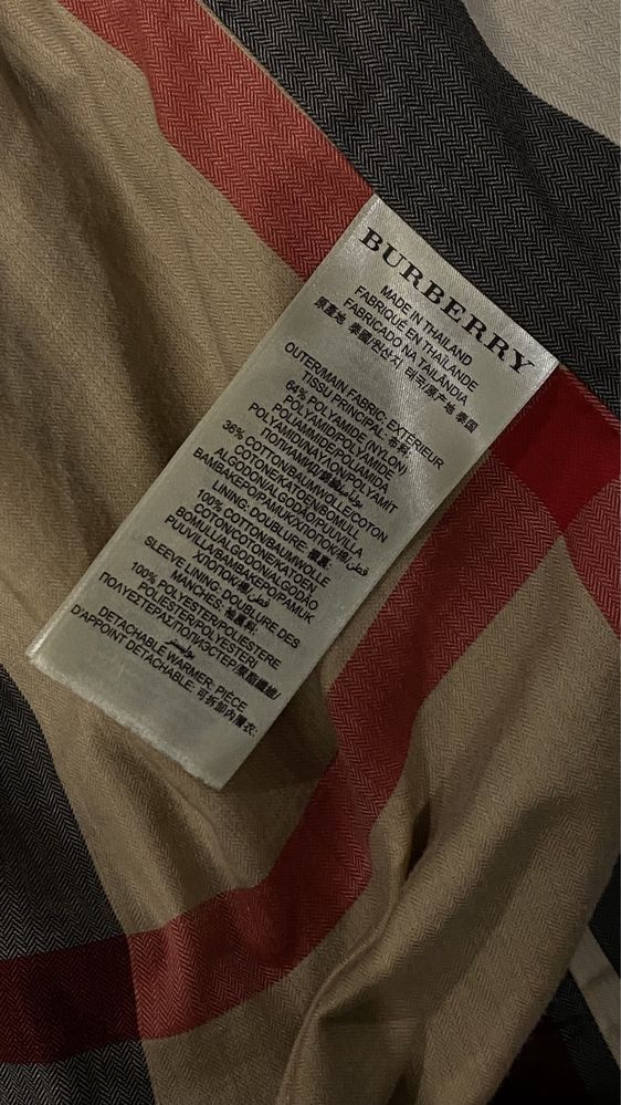 trench Burberry Brit size XL - negru