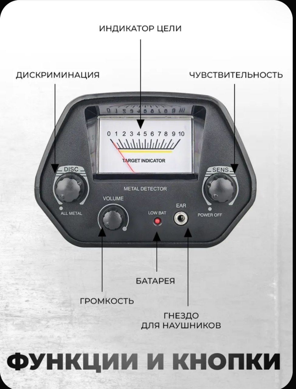 Металлоискатель для Начинающих /Metal Izlagich MD4030 Pro