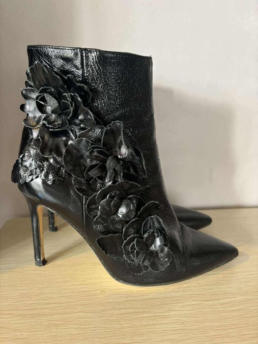 Дамски боти на ток, елегантни GIANNI , ZARA, дамска чанта / шапка