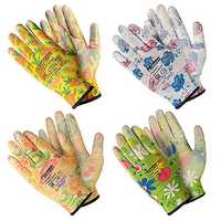 Перчатки «Для садовых работ», полиэстеровые, полиуретановое покрытие,