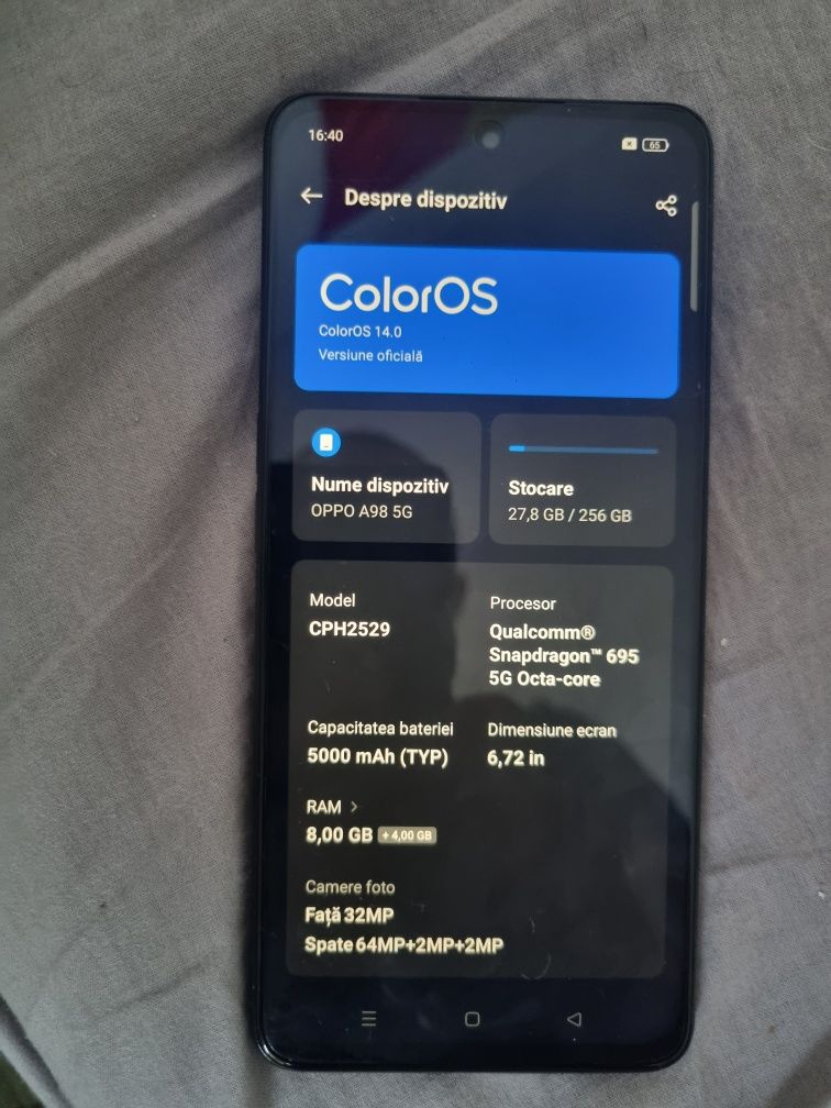 Vând tel Oppo A98 5G
