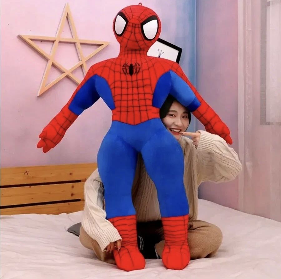Голяма Плюшена играчка Спайдърмен 100см, Плюшен Spiderman