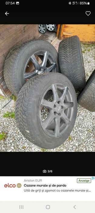 Roti 225 55 r 17 iarna  5×112 butuc 66,6 și inele de 57,1 se potrives