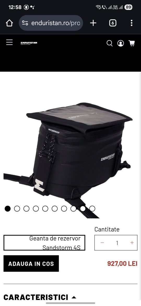 Tankbag NOU Enduristan sanstorm 4s 7-13l