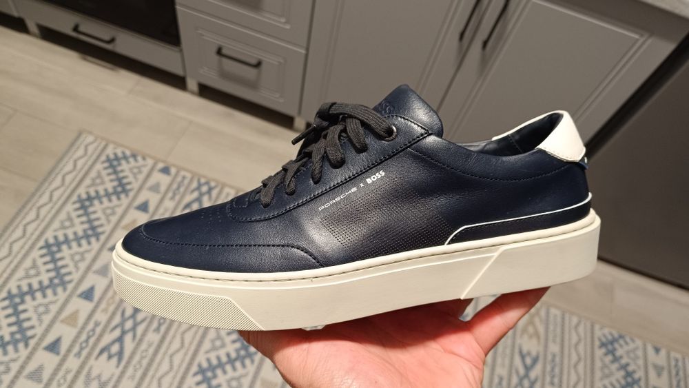 Pantofi Boss x Porsche piele noi 43