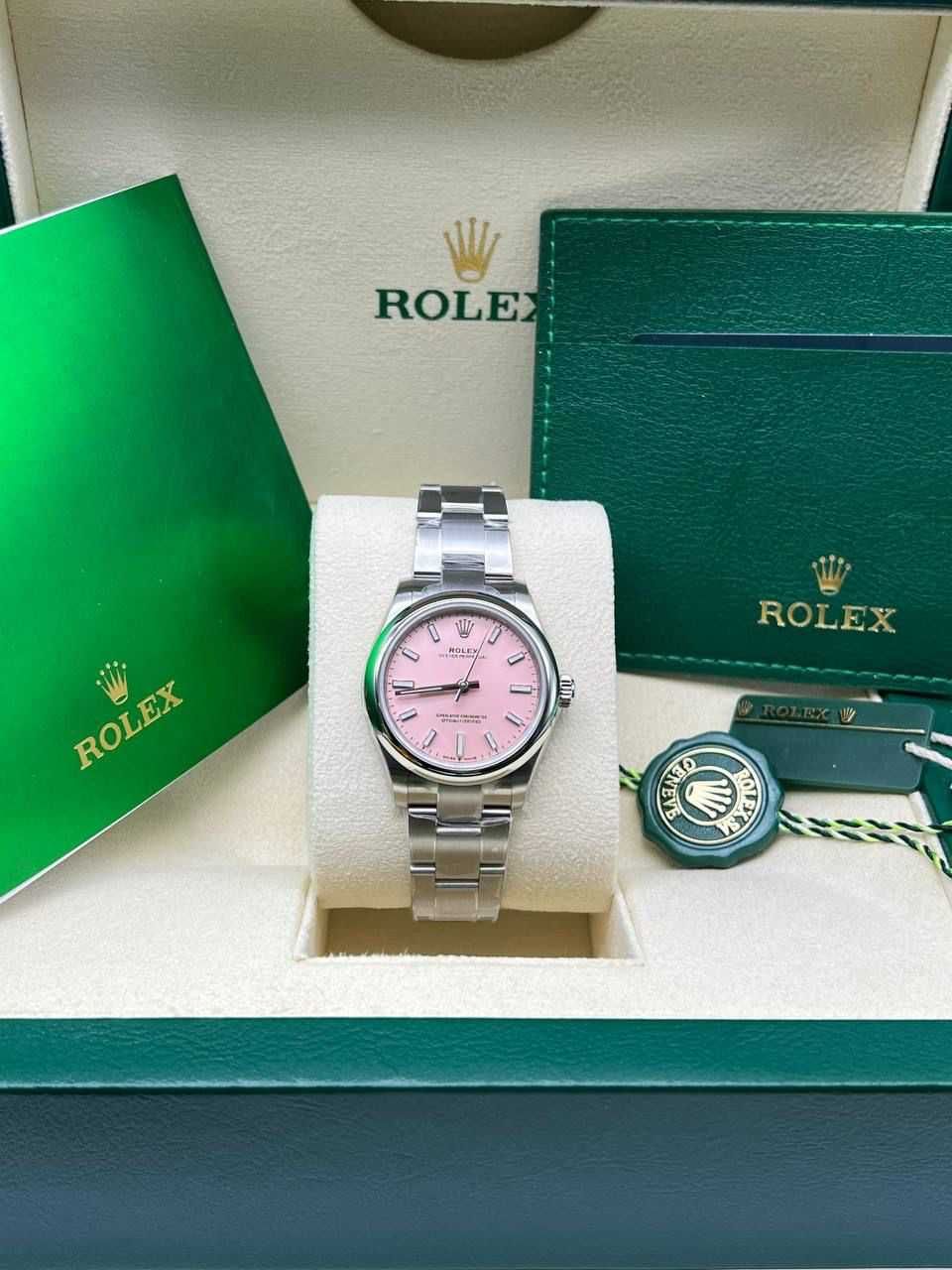 Rolex Oyster Perpetual 34mm pink ledy