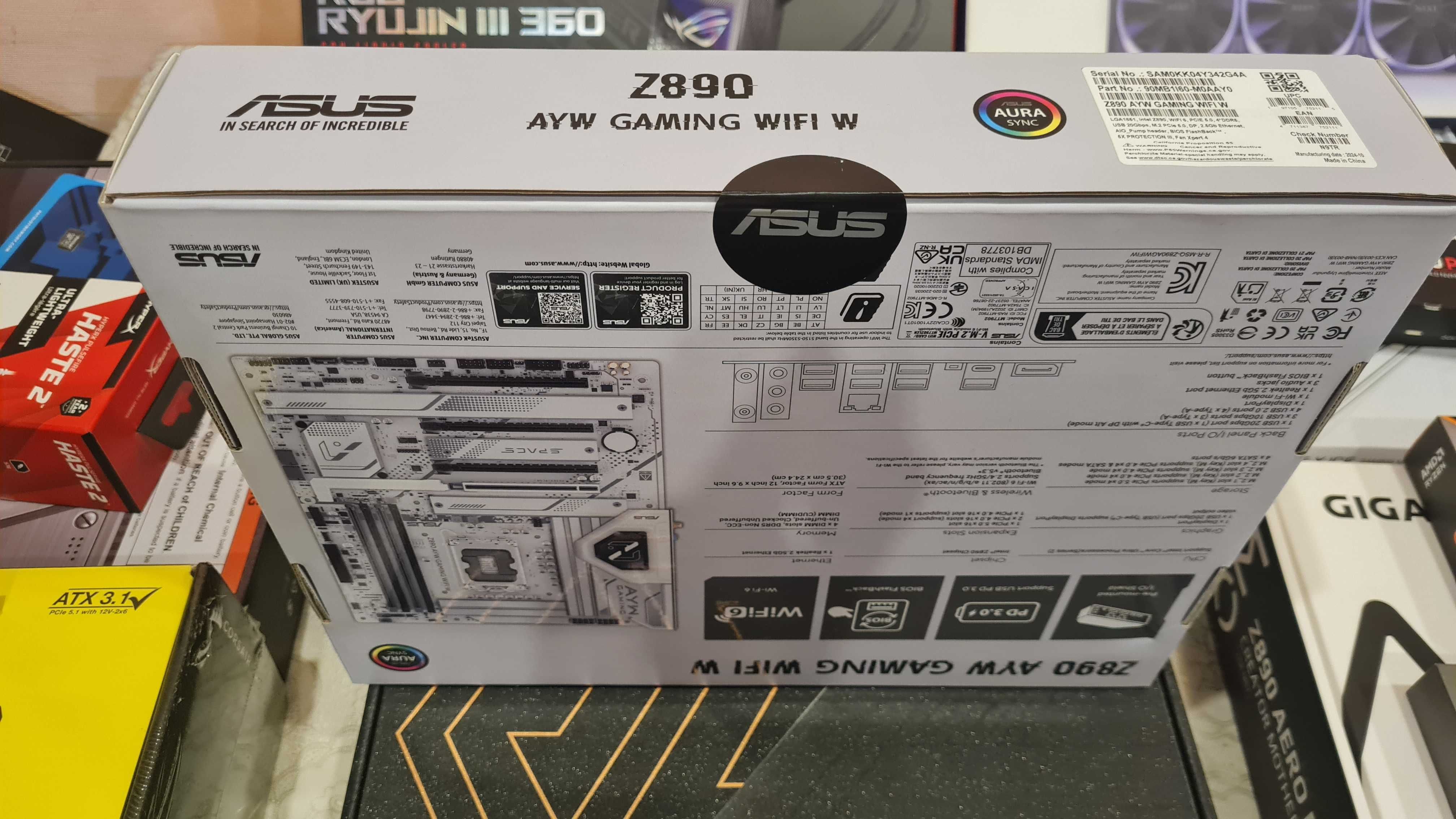 Новая материнская плата ASUS Z890 AYW GAMING WIFI W. Сокет LGA 1851.