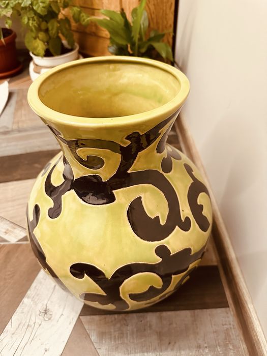 Декоративна ретро керамична ваза – ръчна изработка,уникална изработка