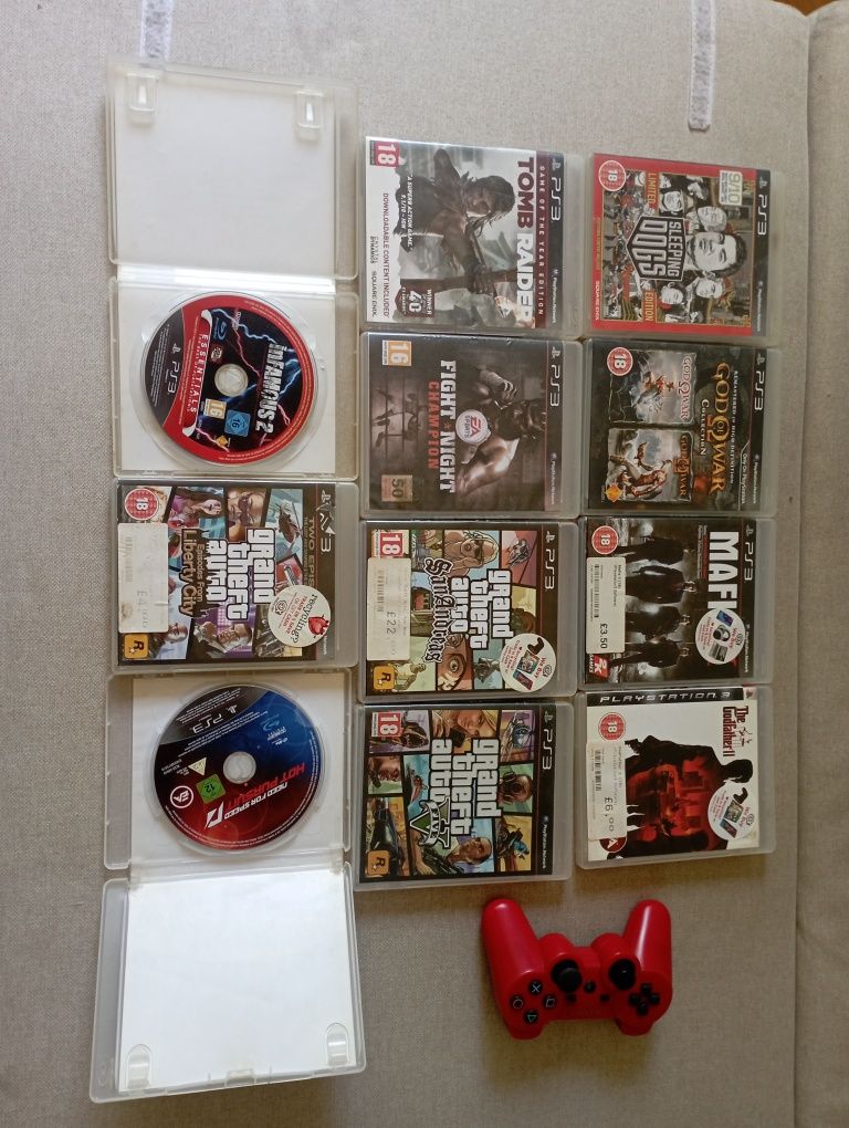 PS3 o maneta și jocurile din imagini